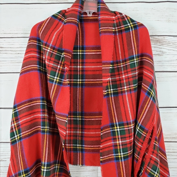 Mudpie | Plaid Blanket Shawl - Picture 3 of 7